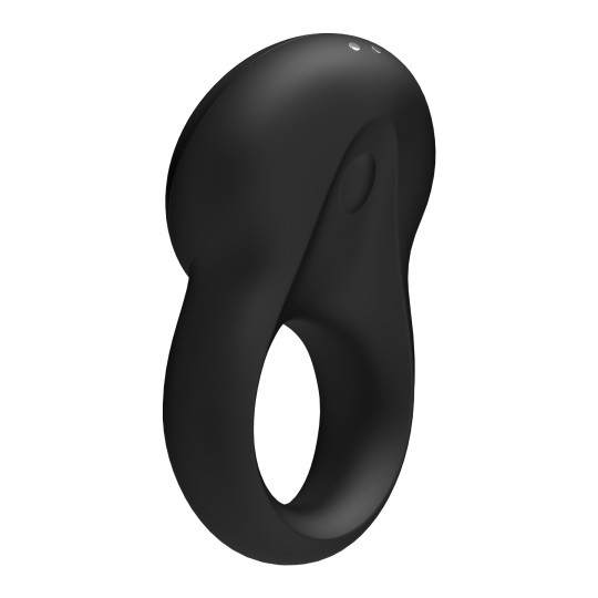 SATISFYER SIGNET RING VIBRATING RING WITH APP AND BLUETOOTH BLACK