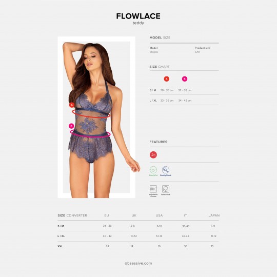 BODY FLOWLACE OBSESSIVE AZUL