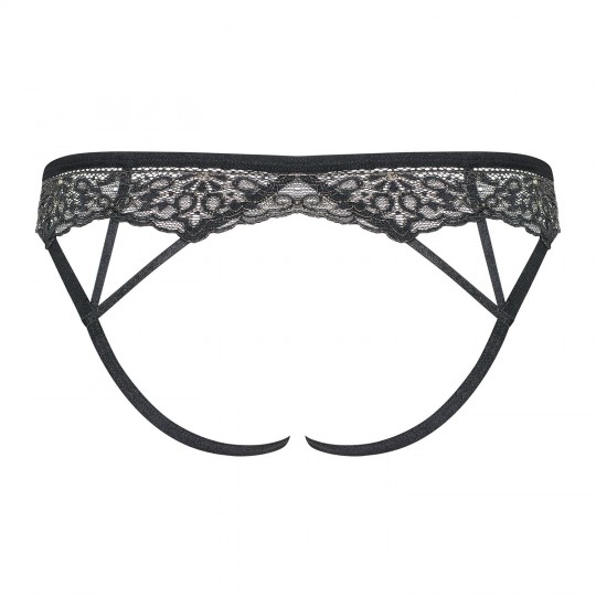 CUECA COM ABERTURA MESHLOVE OBSESSIVE PRETA