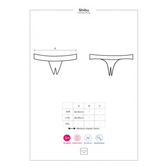 OBSESSIVE SHIBU CROTCHLESS THONG