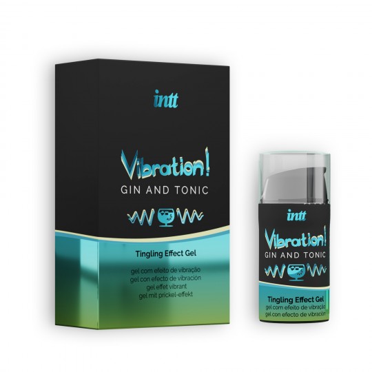 PACK 5 + 1 TESTER GEL CON VIBRACIÓN VIBRATION GIN Y TÓNICA INTT 15ML