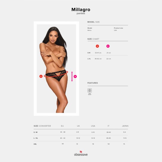 OBSESSIVE MILLAGRO PANTIES BLACK
