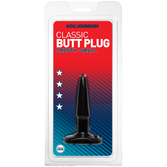 CLASSIC BUTT PLUG - SMALL - BLACK