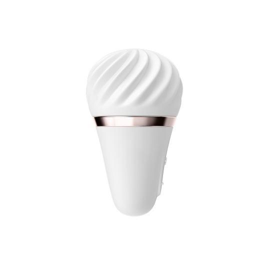 LITTLE WAND - LAY-ON VIBRATOR - WHITE/BRASS