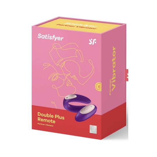 DOUBLE PLUS - REMOTE PARTNER VIBRATOR - PURPLE