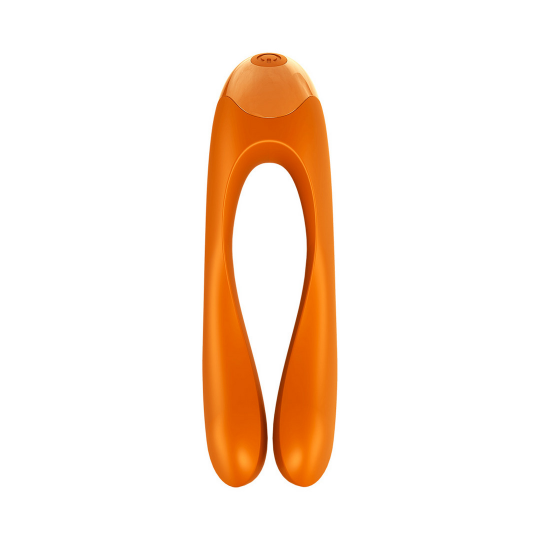 CANDY CANE - FINGER VIBRATOR FOR INTIMATE ZONES - ORANGE