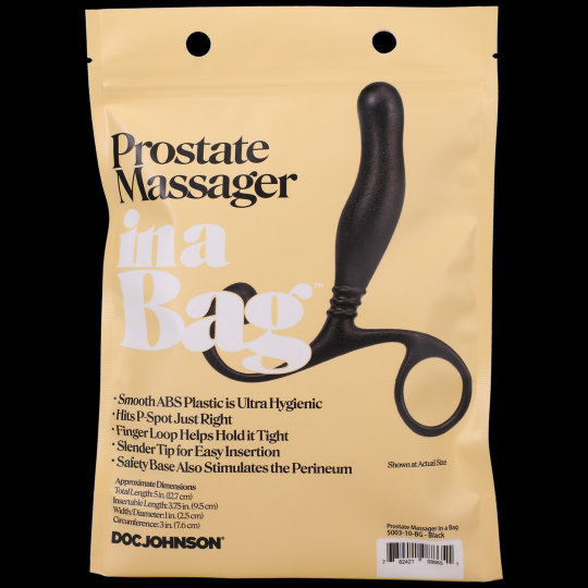 PROSTATE MASSAGER - BLACK