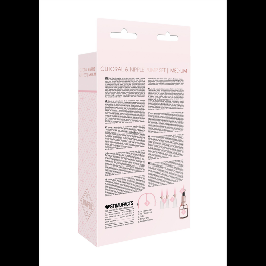 CLITORAL  NIPPLE PUMP SET MEDIUM - MEDIUM
