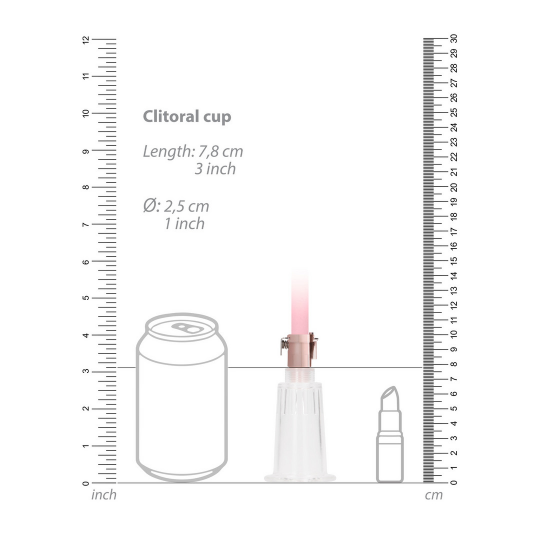 CLITORAL  NIPPLE PUMP SET MEDIUM - MEDIUM