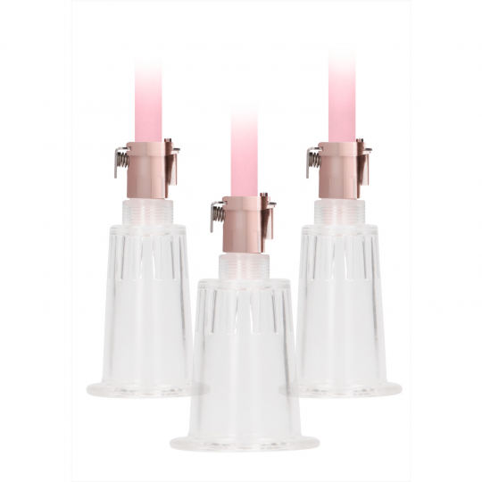 CLITORAL  NIPPLE PUMP SET MEDIUM - LARGE