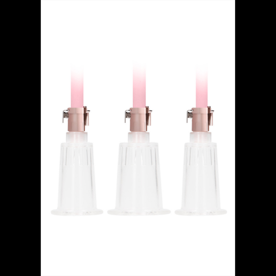 CLITORAL  NIPPLE PUMP SET MEDIUM - LARGE