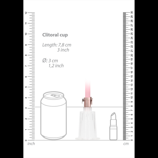 CLITORAL  NIPPLE PUMP SET MEDIUM - LARGE