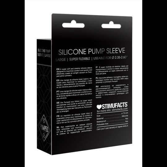 SILICONE PUMP SLEEVE - LARGE